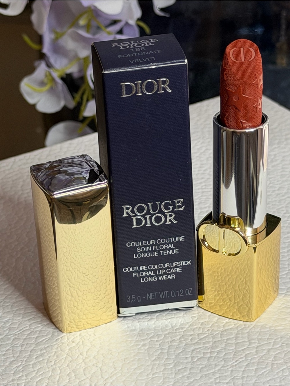 188 Fortunate Velvet- Dior Rouge Limited Edition- Floral Lip Care Long wear